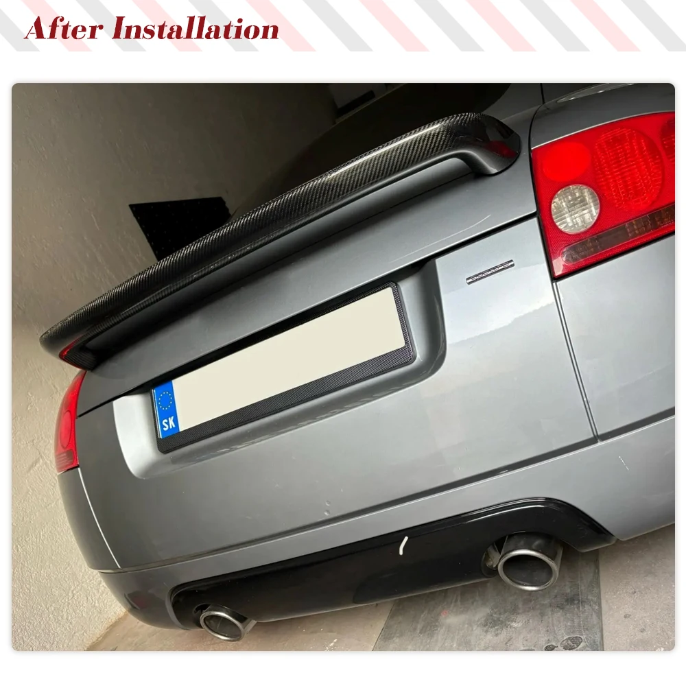 Car Rear Trunk Lip Spoiler Boot Wing for Audi TT 1998-2006 MK1 Type 8N Carbon Fiber Rear Trunk Racing Spoiler Wing Lip