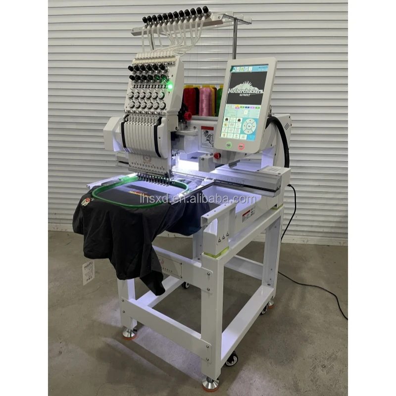 Single Head 12 15 Computerized Embroidery Machine for Brother Janome Singer Viking 40x60cm One Head view 3