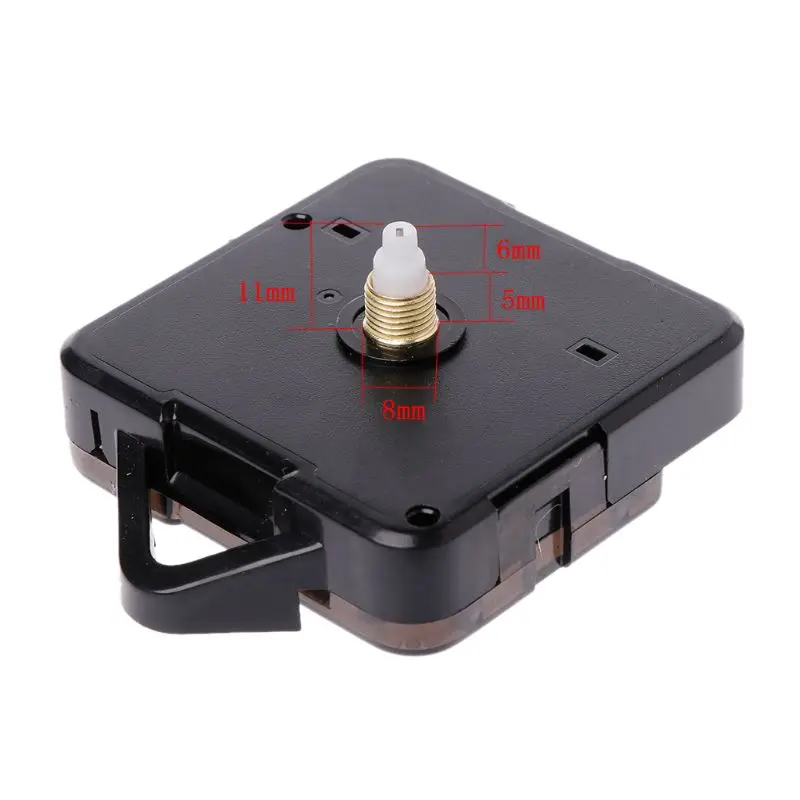 DIY Black Quartz Wall Clock White Hands Movement Mechanism Repair Tool Parts Kit