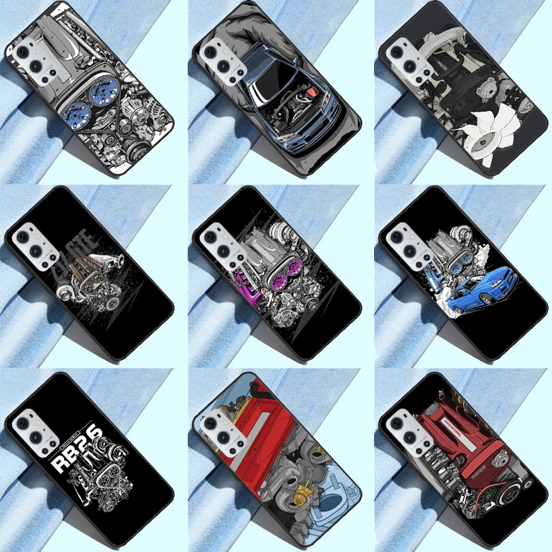 JDM Car RB26 Engine Funda для OnePlus 13R 13 12 R 11 9 10 Pro 8T 9RT 10T OnePlus Nord CE 4 2 3 Lite N20 N30 Чехол