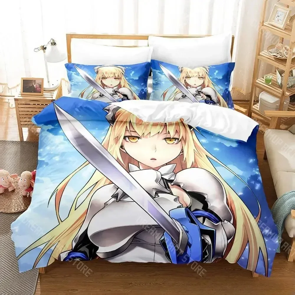 Exquisite 3D Print Is It Wrong To Try To Pick Up Girls In A Dungeon IV Part Bedding Set Anime Three-piece Set Adult Kid Bedroom