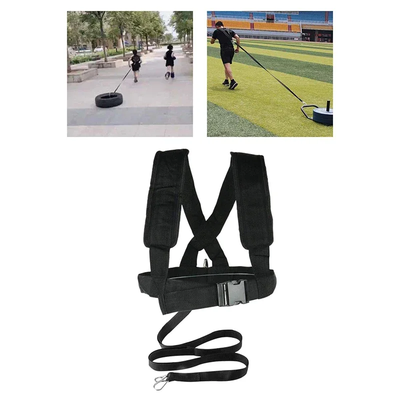 

Fitness Equipment Shoulder Harness Gym Pull Sled Drag Speed Weight Training Workout Strap Weight Muscle Sport Accessories