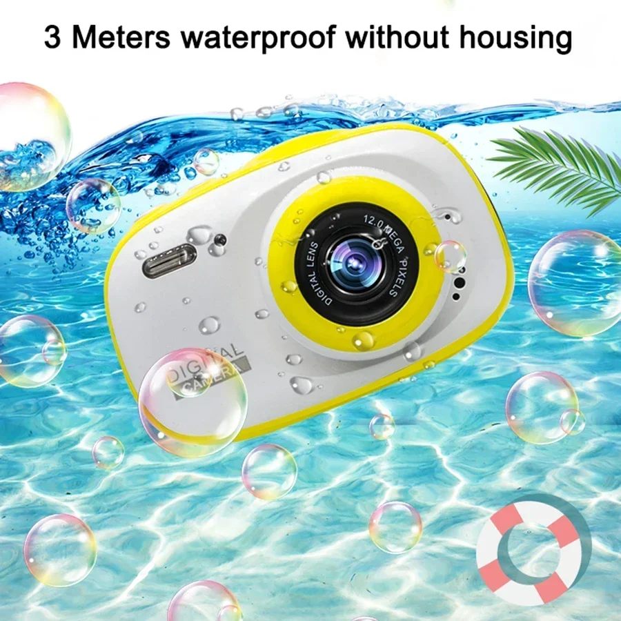 Mini Digital Camera Kids Toy Camera 2 Inch HD Screen Waterproof Photo Camera Toys For Kids Girls Baby Birthday Gift