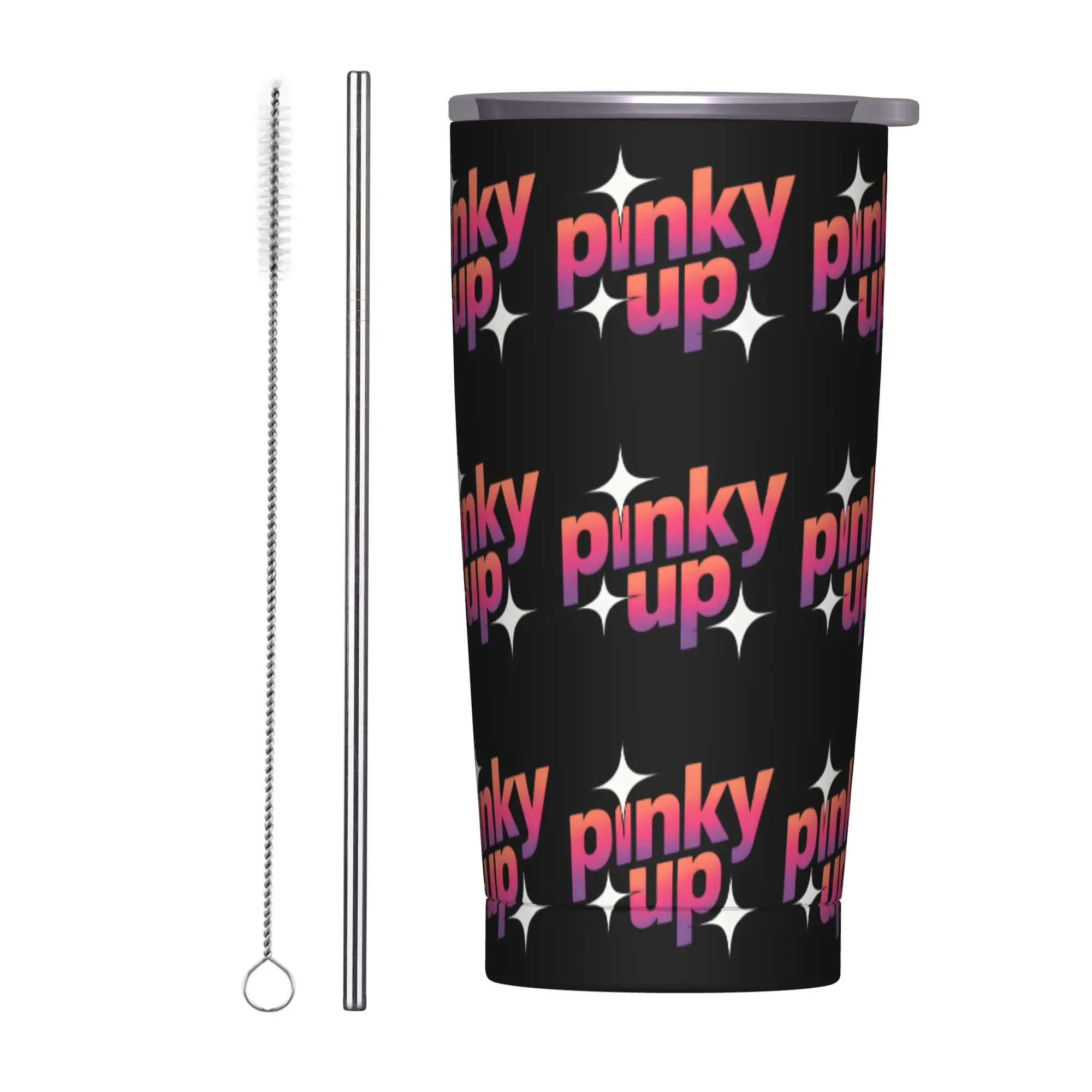 

Stainless Steel Tumbler Katseyes Pinky Up 2026 Mugs Cup With Straws Beach Cold Drink Water Bottle Heat Preservation Thermal Mug