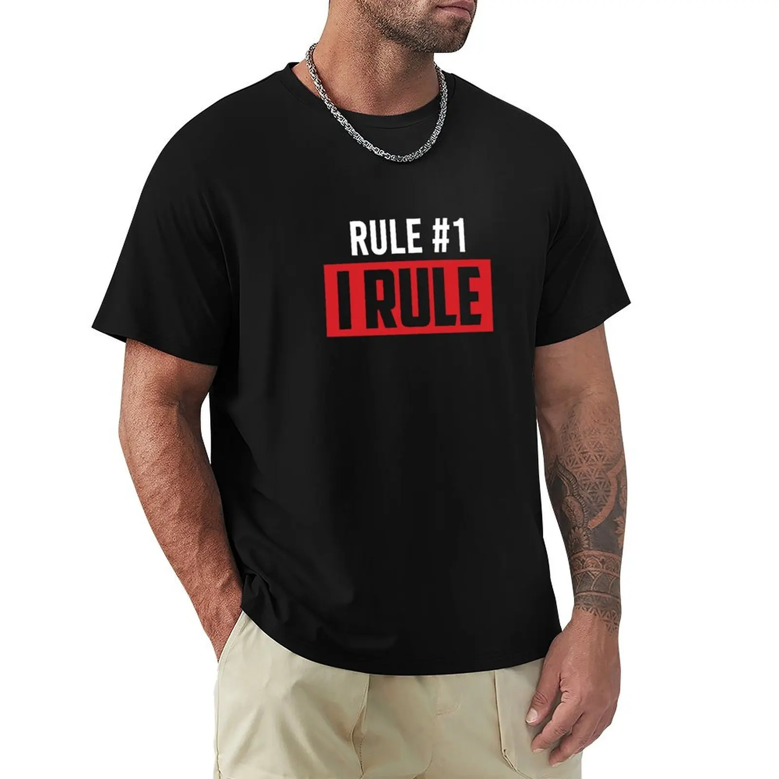 Rule #1 I Rule T-Shirt plus size clothes graphic t shirts anime tshirt mens graphic t-shirts hip hop