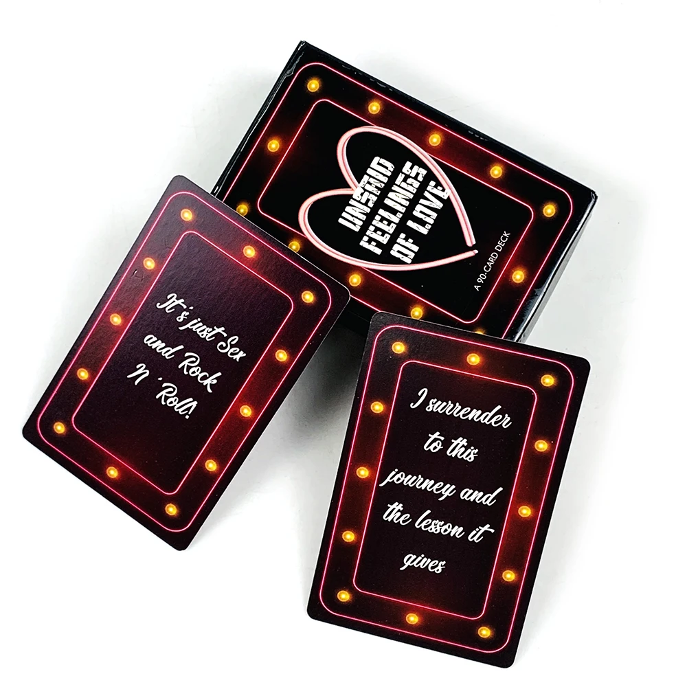 New 90 Pcs Oracle Cards Unsaid Feelings of Love, Channeled Messages From Soulmate, Twin Flame & Karmic Partnership Cads