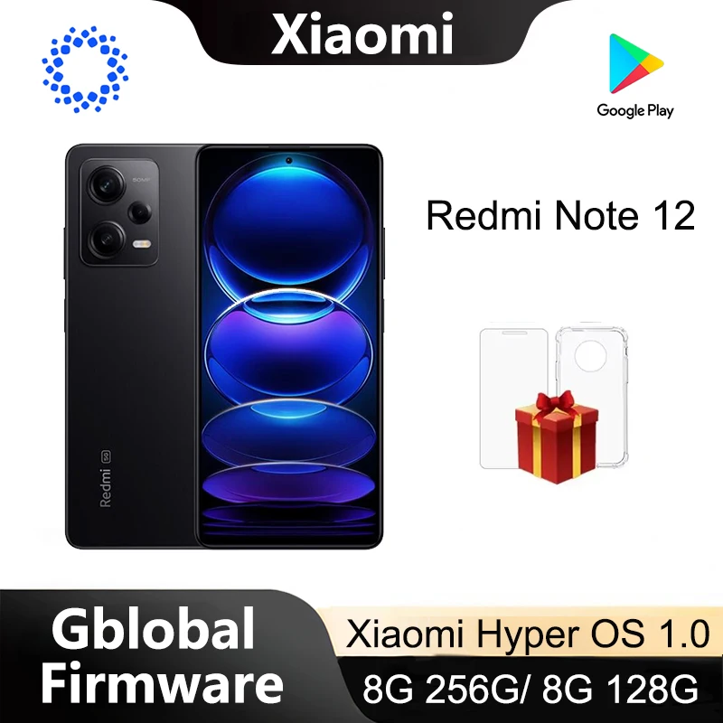 Xiaomi Redmi Note 12 5G Version Phone hyperOS 1.0 Black 256G 6.67