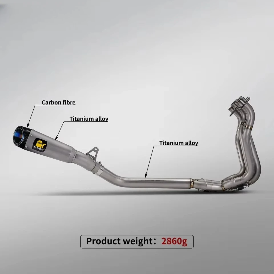 GSX-S1000 Full Titanium Alloy Motorcycle Exhaust System for Escape Muffler for Retrofit/Upgrade