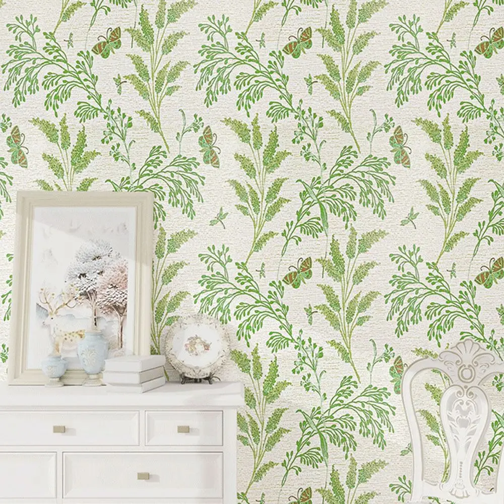 

Plants and Flowers Wallpaper Waterproof Self-Adhesive Wall Stickers Mildew Proof PVC Home Decoration Commercial Space