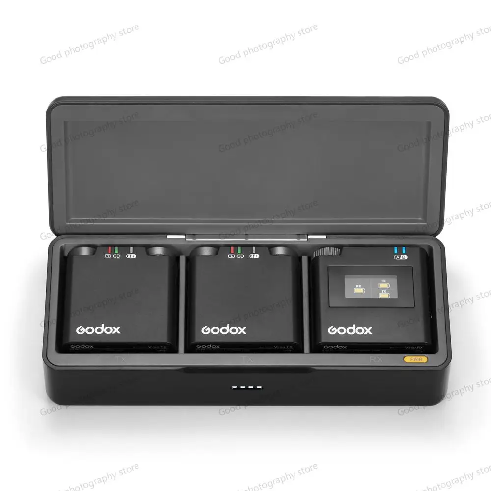 Godox Virso / Virso S M1 M2 Wireless Lavalier microfono trasmettitore ricevitore VirsoS Mic per fotocamera Sony per la registrazione di interviste