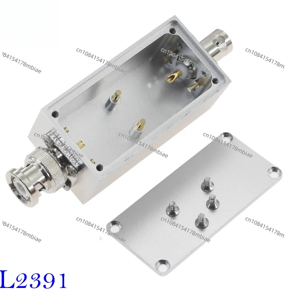 

AL2391 coaxial male BNC to female shielded aluminum box Al M-F impedance matching bandpass fil-ter DIY