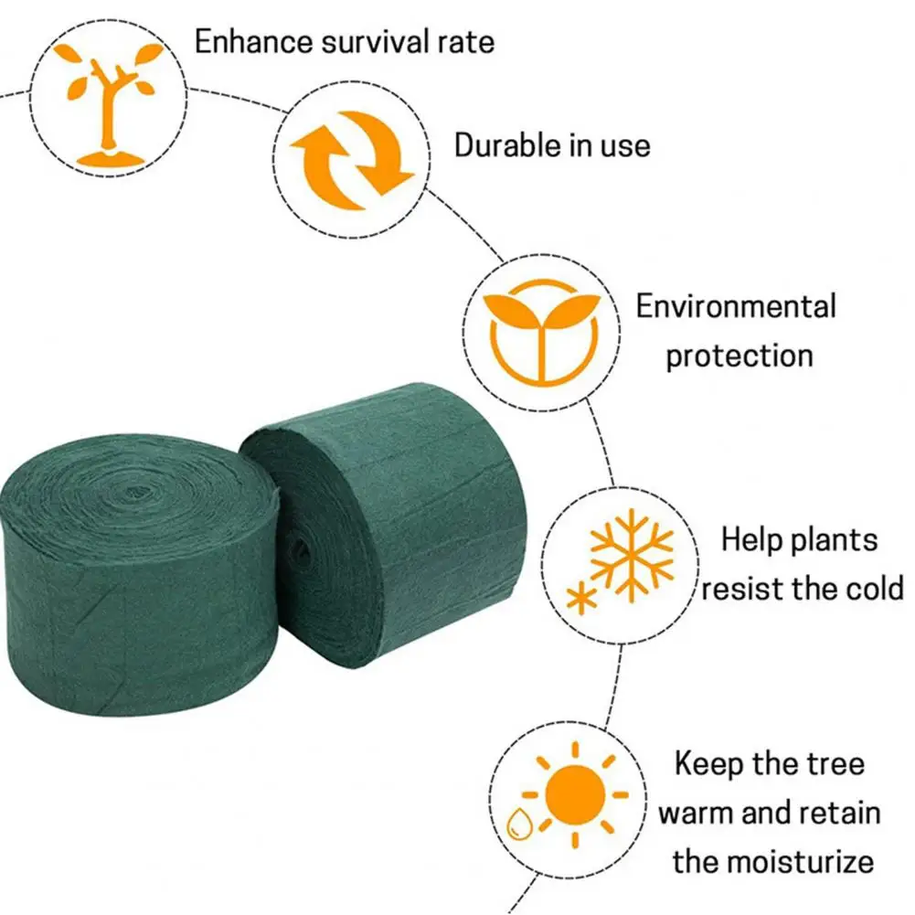 Tree Trunk Sunblock Cover Breathable Tree Wrap for Freeze Protection 49.2 Ft Plant Cover for Gardeners Orchard for Trees