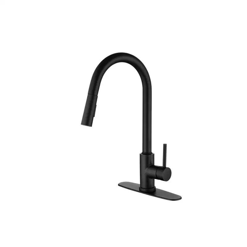Single Handle High Arc Pull Down Kitchen Faucet, Stainless Steel Sink Faucet with Sprayer for Easy Cleaning and Versatile Use