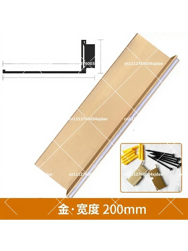 Rechargeable LED Display Bookshelf Wall Mounted Aluminum Alloy Storage Rack for Books and Decor