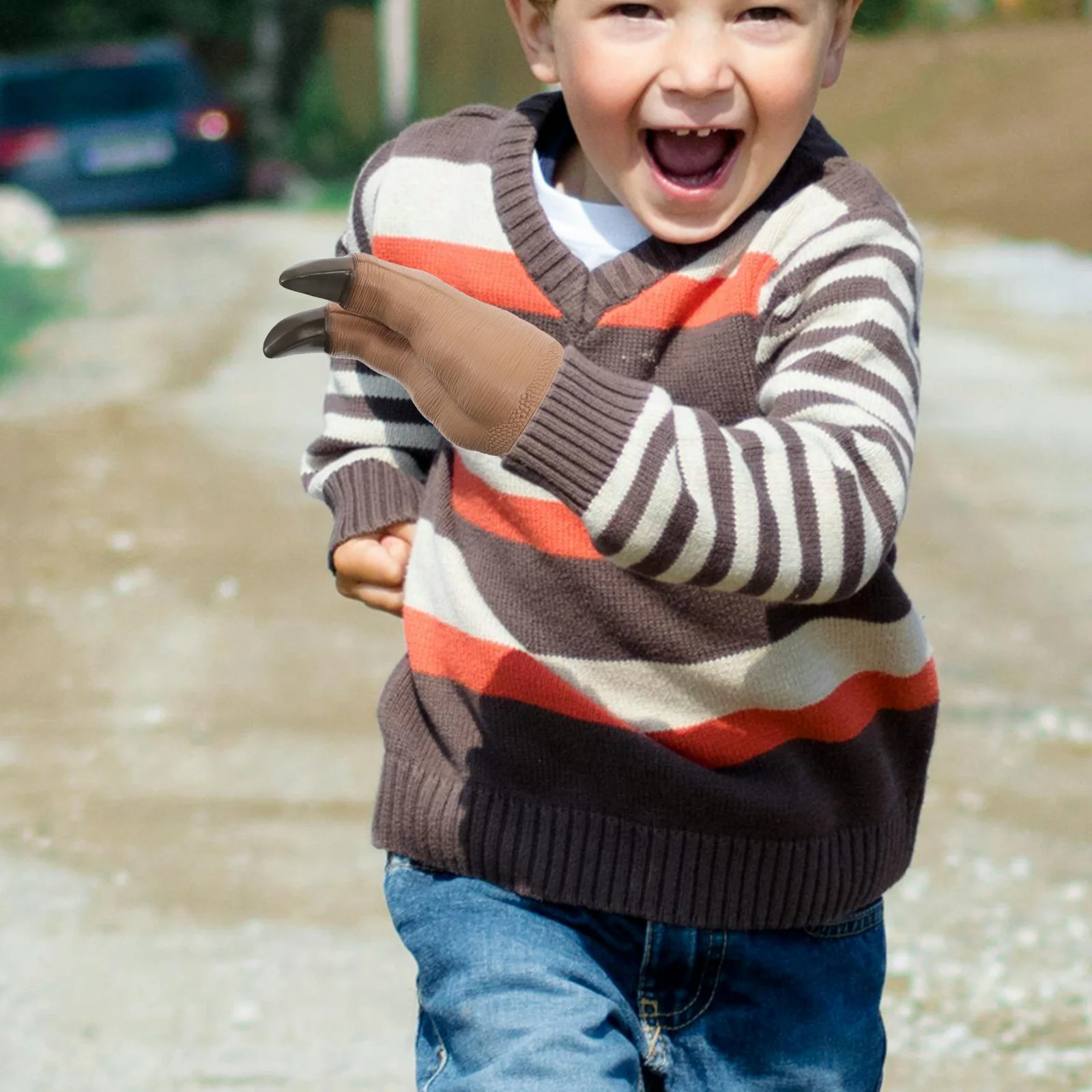 현실적인 공룡 손 인형 어린이를위한 부드러운 비닐 장갑 연극 놀이 교육 역할 놀이 부모 자녀 상호 작용