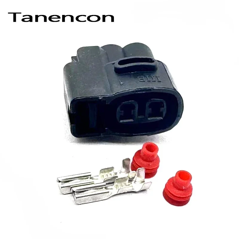 1 Set 2 Pin Ignition Coil Female Automotive Connectors CVVT Fuel Injector Plug Wiring Harness for Eurostyle Ruiou Kia MG640605