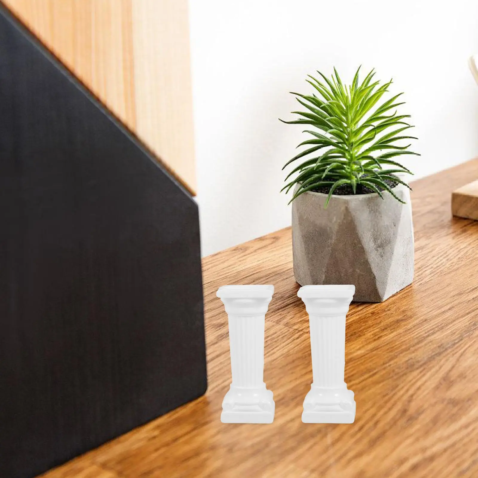 12 Pcs Roman Column Decoration Miniature Pillar Statue Wedding Photo Prop Greek Columns Desk Ornament Home Craft Building Model