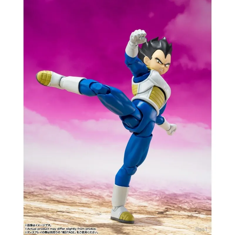 【Em Estoque】Figura Original BANDAI SPIRITS S.H.Figuarts Dragon Ball DAIMA Vegeta 14CM, Modelo de Animação, Ornamentos Móveis
