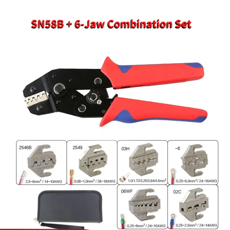 Crimping Tool Set Pressed Pliers Electrician Tools Crimping Tool Electrical Terminals Clamp Electronics Pressing Connector