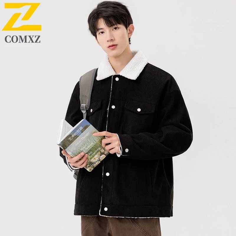 

COMXZ Мужская зимняя куртка высокого качества для катания на лыжах, теплая зимняя приключенческая хлопковая стеганая куртка, уличная ветрозащитная дизайнерская стеганая куртка