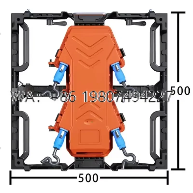 P3.91 Indoor LED Display Screen Diecasting Aluminum Cabinet 500x500mm Advertising Billboard Video Wall for RENTAL