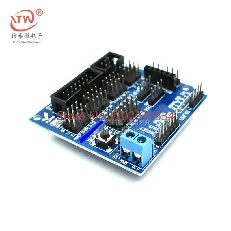 

20 pieces Uno R3 v5 expansion board sensor shield v5.0 electronic building block blue version compatible with UNO R3