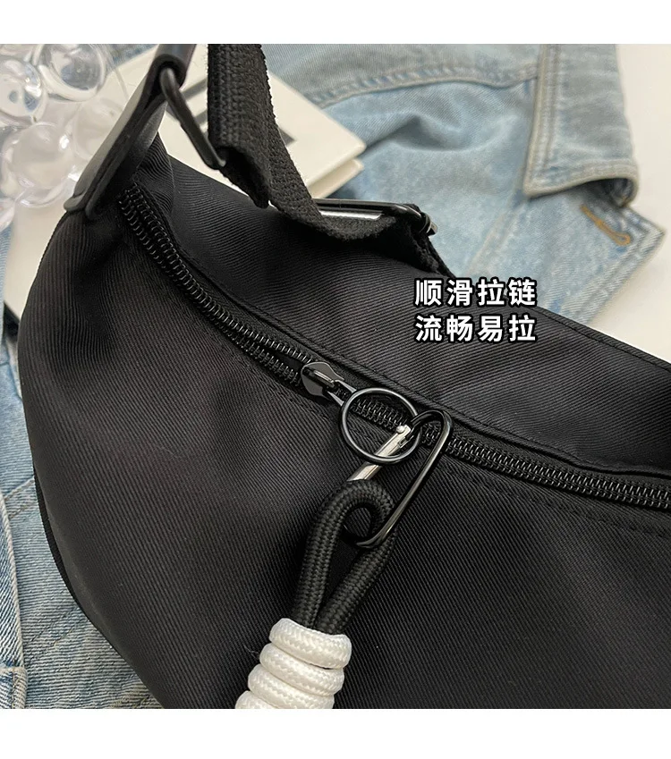 Mode Umhängetasche Einfache Breite Schulter Gurt Design Einzelnen Schulter Tasche Original Stil Pendeln Knödel Frauen Tasche – Detail 2