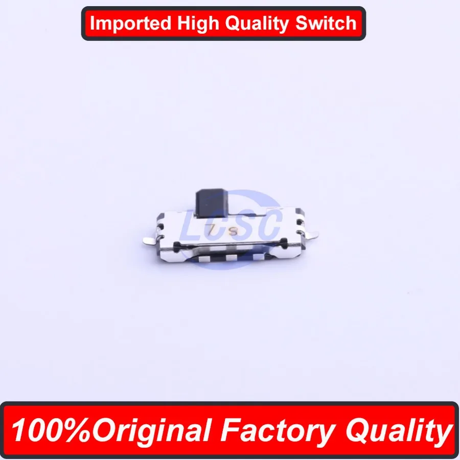 50pieces Original Factory Japan Slide Switch SSAJ120100 SMD-5P 5.5x3.8mm Handle Height 1.3H 5 Feet 2 Gear Sliding Type Switch