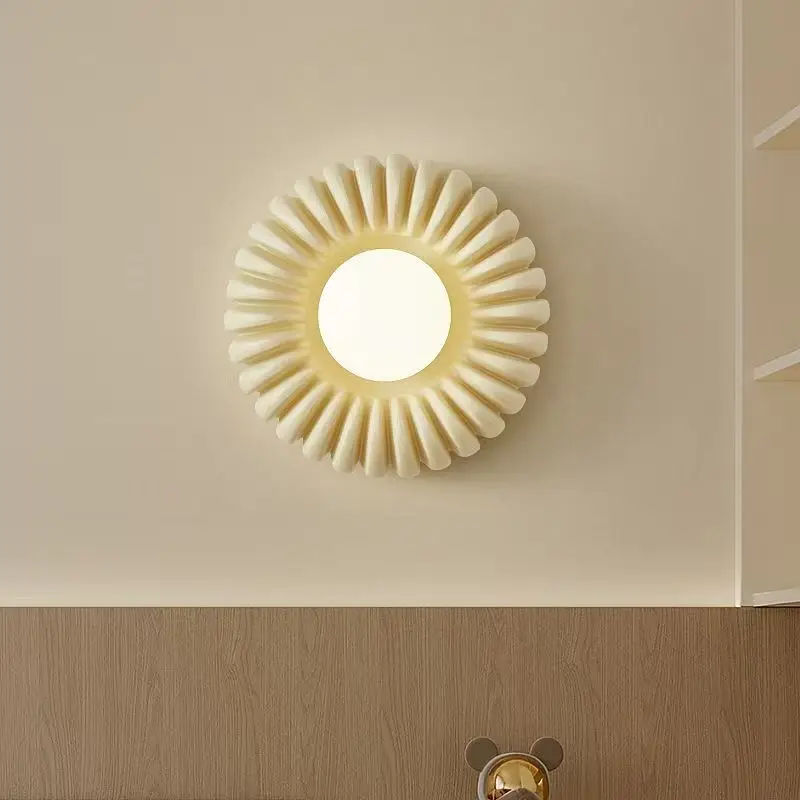 

Nordic French Simple Style Bedroom Bedside Wall Light Bedroom Decoration Decoration Maison Ring Light Bedroom Wall Decor