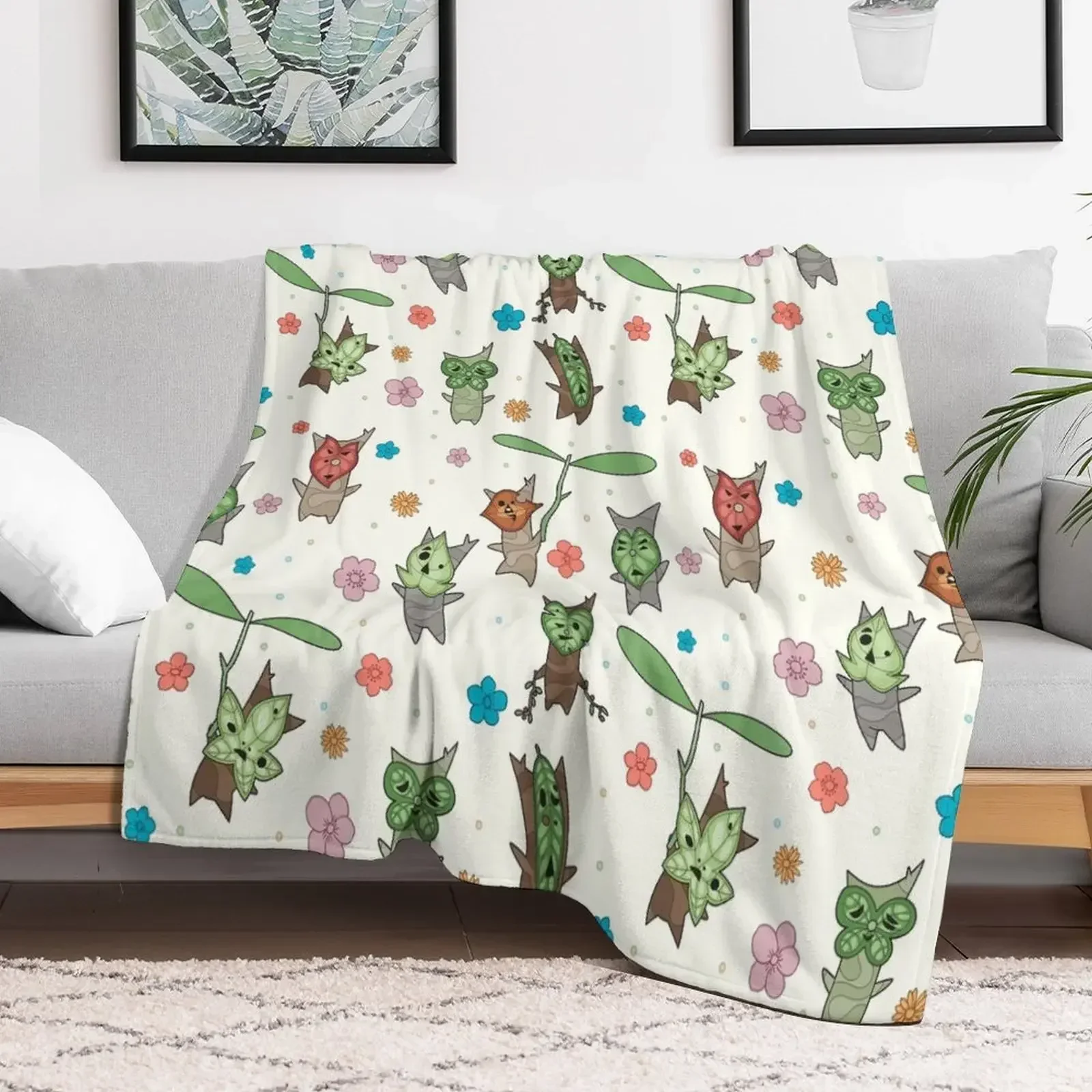 korok pattern Throw Blanket heavy to sleep Blankets For Baby Blankets