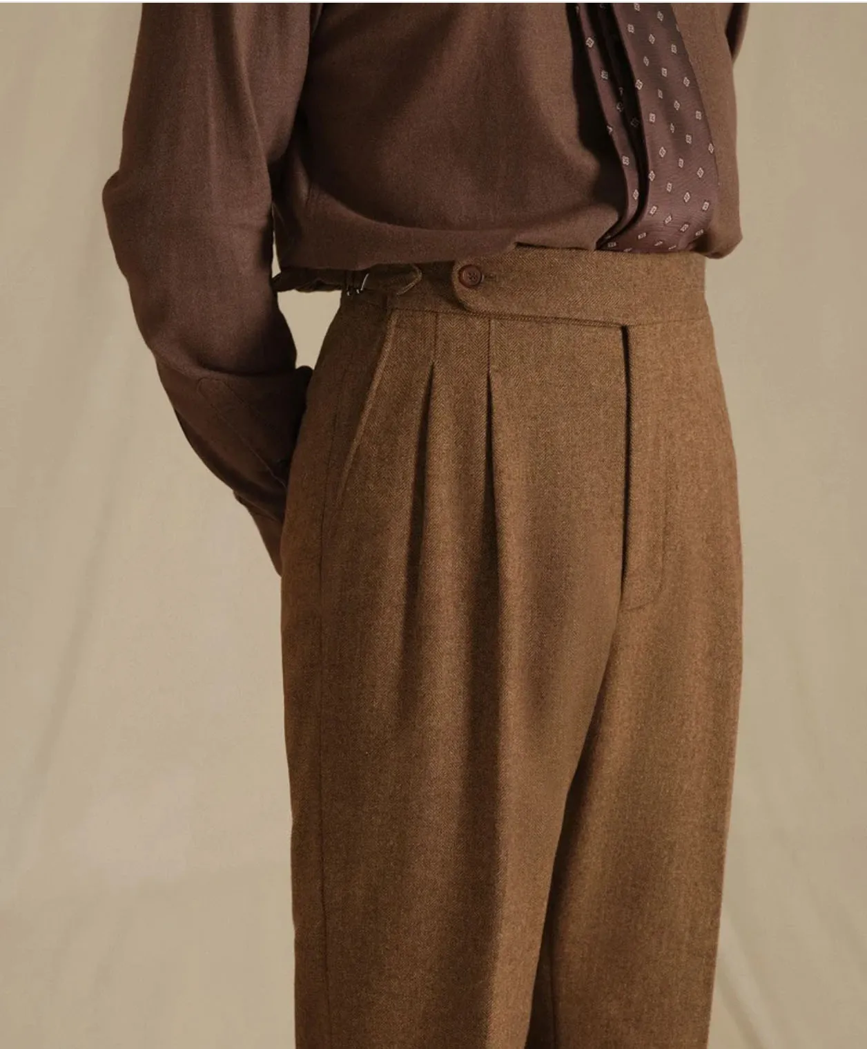 الرجال مستقيم الساق دعوى السراويل مزيج الصوف الإيطالي رجل عارضة السراويل البيج الرجال السراويل أسود براون سميكة الصوف السراويل لخريف شتاء