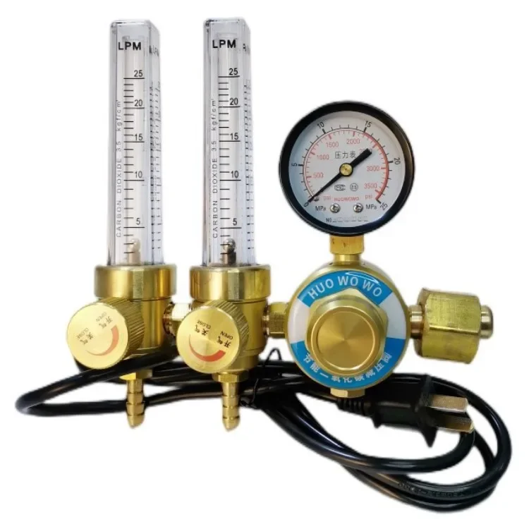 

36V220V Secondary Welding Machine Pressure Gauge Reducing Valve CO2-306S CO2 Meter Heater Piping