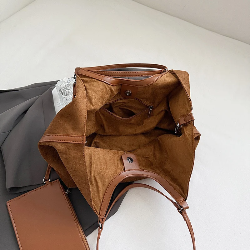 프리미엄 레트로 버킷 백 세련된 유럽 아메리칸 토트 백 세련된 심플 숄더백 고품질 베스트 셀러 캐주얼 가방