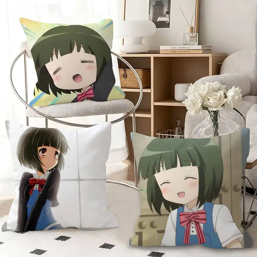 1pc Shinobu Omiya Kiniro Mosaic Pillow Case Fashion Square Pillowcase Bedroom Sofa Room Ins Decoration Leisure