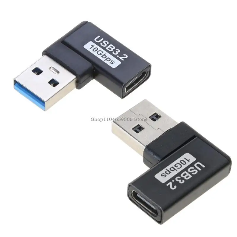 USB Male to Type C Female Adapter Extension 90 Degree Extender