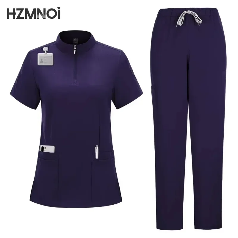 Venta al por mayor, uniforme médico para quirófano, conjunto de trabajo para Hospital, traje de cirugía Dental para enfermera médica, ropa de trabajo para Spa de belleza