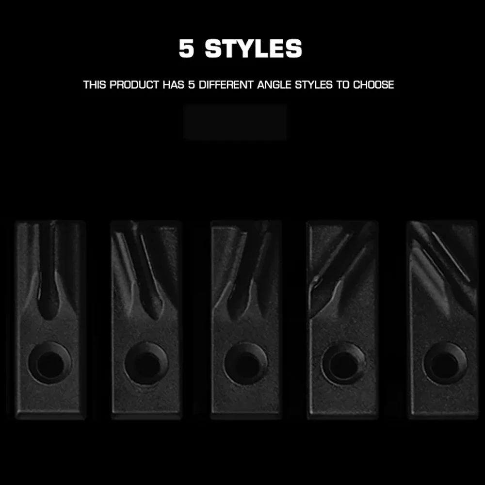 Ordinamento di cavi modulari a lisca di pesce con guida M-LOK per dispositivo di fissaggio per riporre accessori da caccia tattici