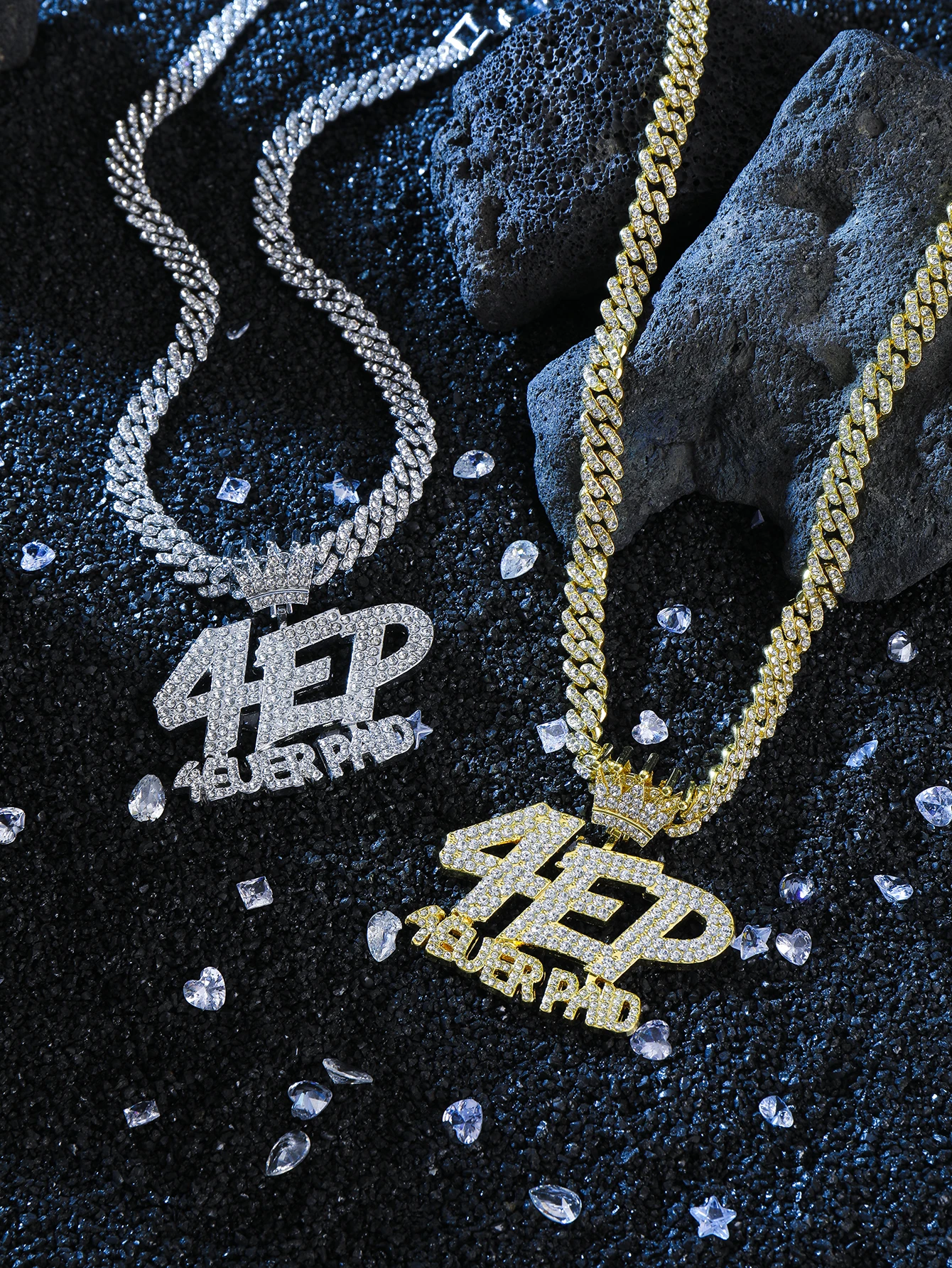 Hip Hop Jewelry Necklace 4EP Rap Halterneck Unisex Gift