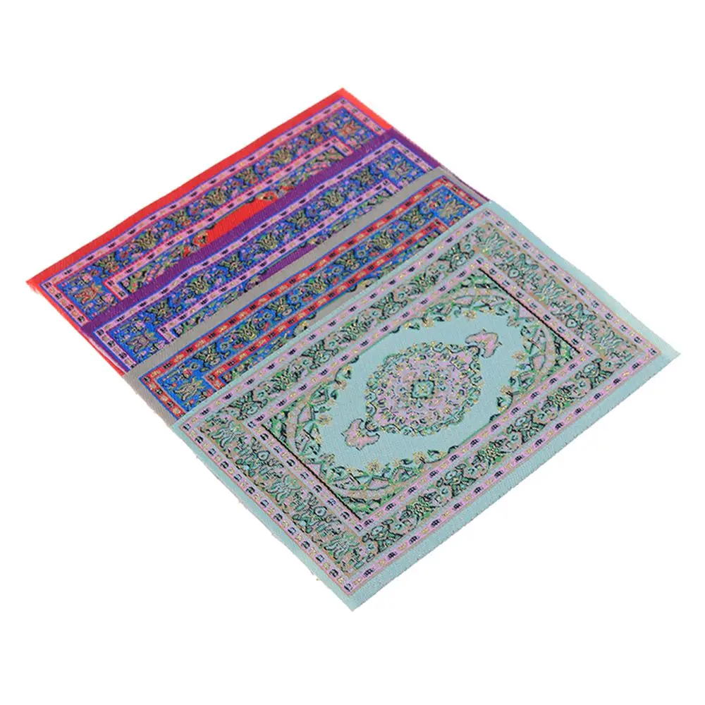 Meubles jouets échelle 1:12, tapis tissé Miniature de Style turc, yeux de la perse, tapis pour maison de poupée, accessoires de poupée
