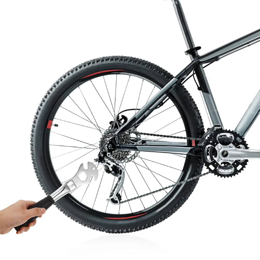 

2Pcs Long Handle Pedal Wrench Bicycle Tool Ergonomic Design Pedal Removal Repair Tool for Mountain Road Bike Cycling