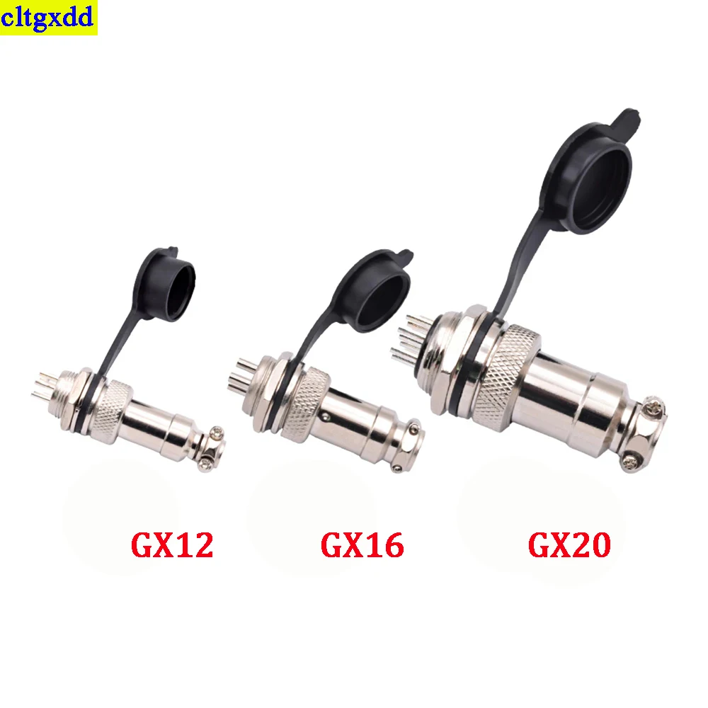 Cltgxdd 1-5piece GX12 GX16 GX20 항공 원형 소켓 방수 및 방진 캡 용접 케이블 커넥터 고무 보호