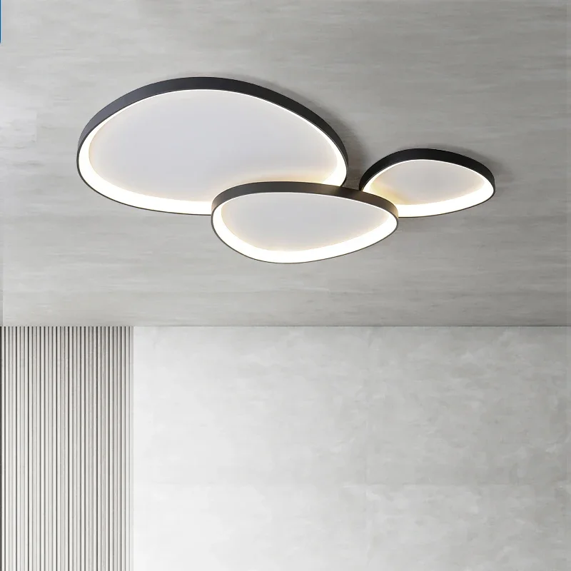 

Living Room Ceiling Lamp Modern LED Ceiling Chandelier for Bedroom Kitchen Simplicity Indoor Ultrathin Black White Ceiling Light