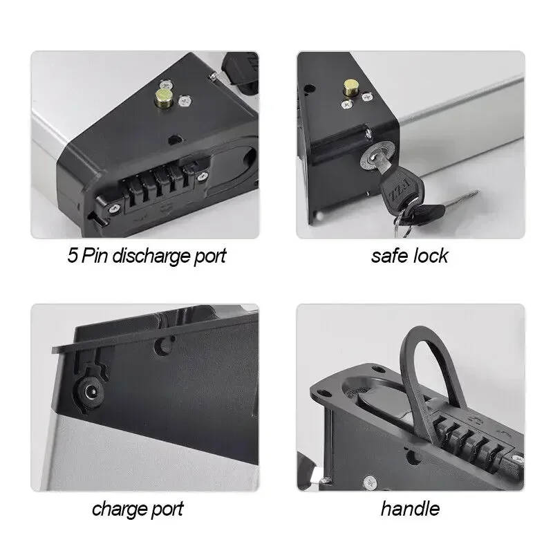 E-Bike Akku 48V 10,4Ah 12,8Ah 14Ah Faltbarer Eingebauter Elektrofahrrad-Akku für Lafly X3 X5 Samebike LO26 20LVXD JINGHMA R7 R5 DCH 006 – Detail 7