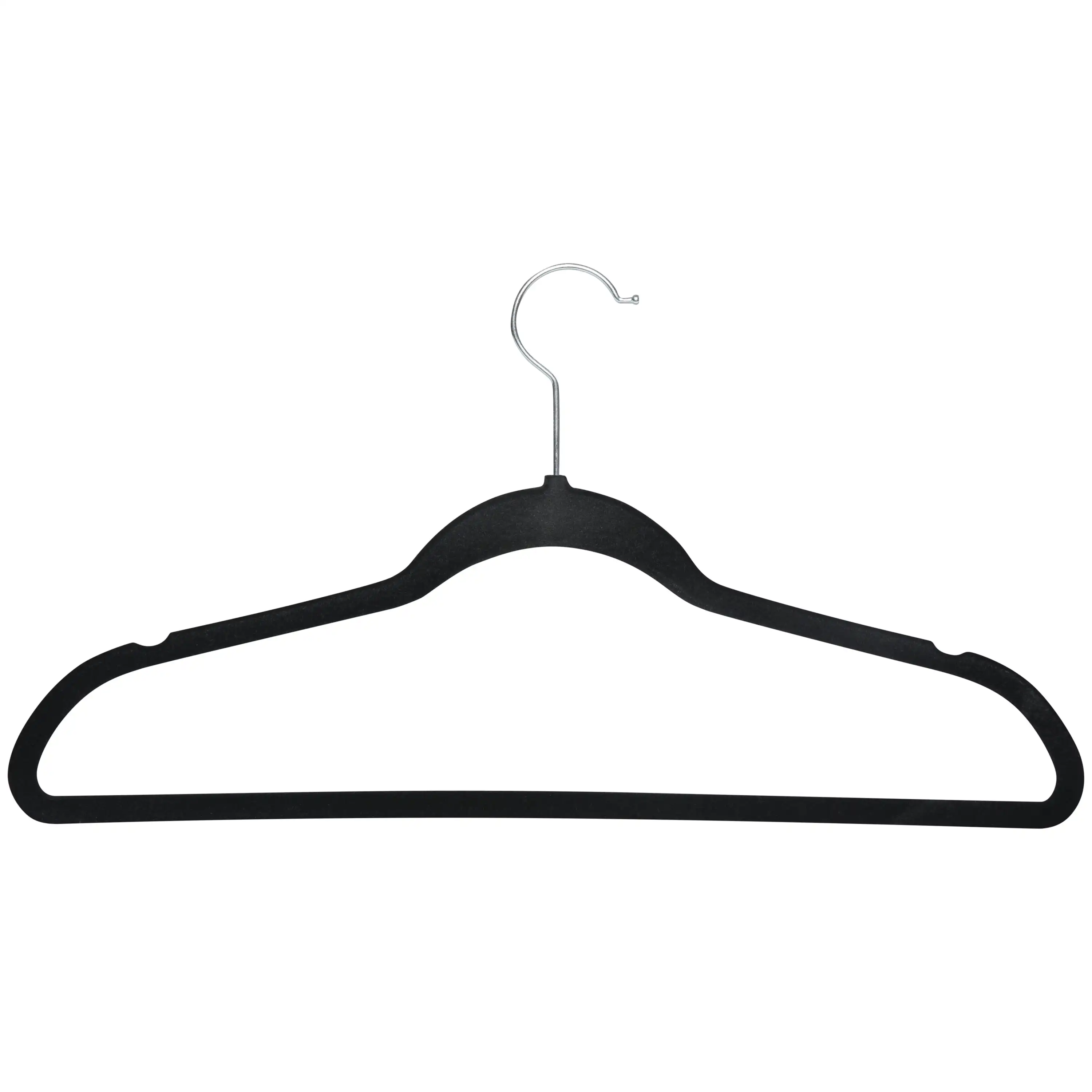 

Simplify 24 Pack Slim Velvet Hangers in Black