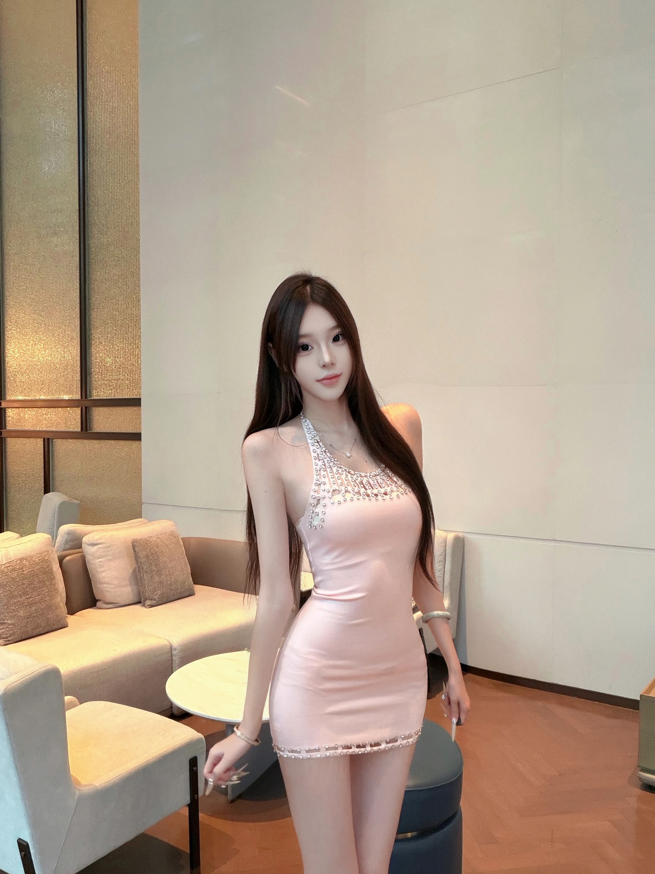 

Ele Pink, инкрустированная бриллиантами Heavywork Neline Dr, женская роскошная облегающая юбка для похудения ort V-Ne Svel Dr