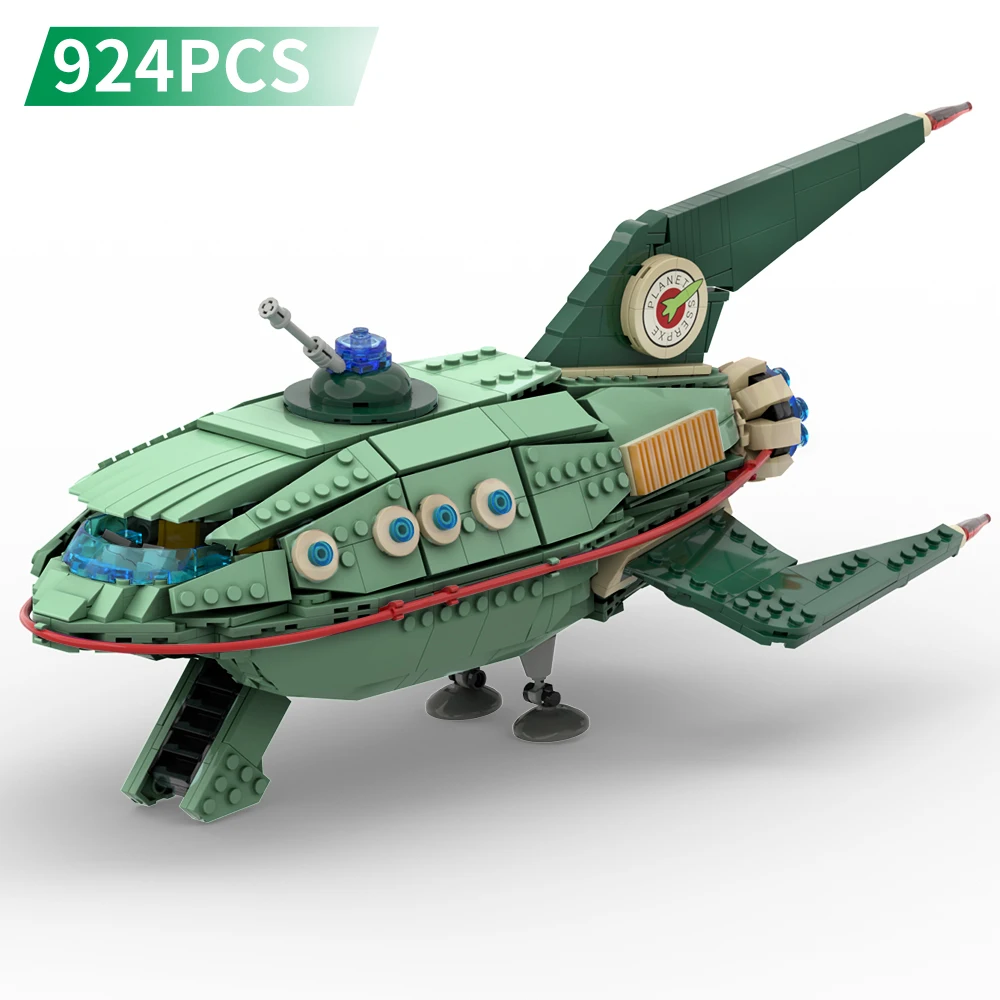 

MOC Buildmoc Futuramaeds Bender Planet Express Ship， Collection of Models for Fans, Halloween，Birthday Gift