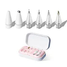 애플 펜슬 프로/2세대/1세대/USB-C용 교체용 펜촉 4/6개, 업그레이드된 아이패드 펜촉(보관 케이스 포함)