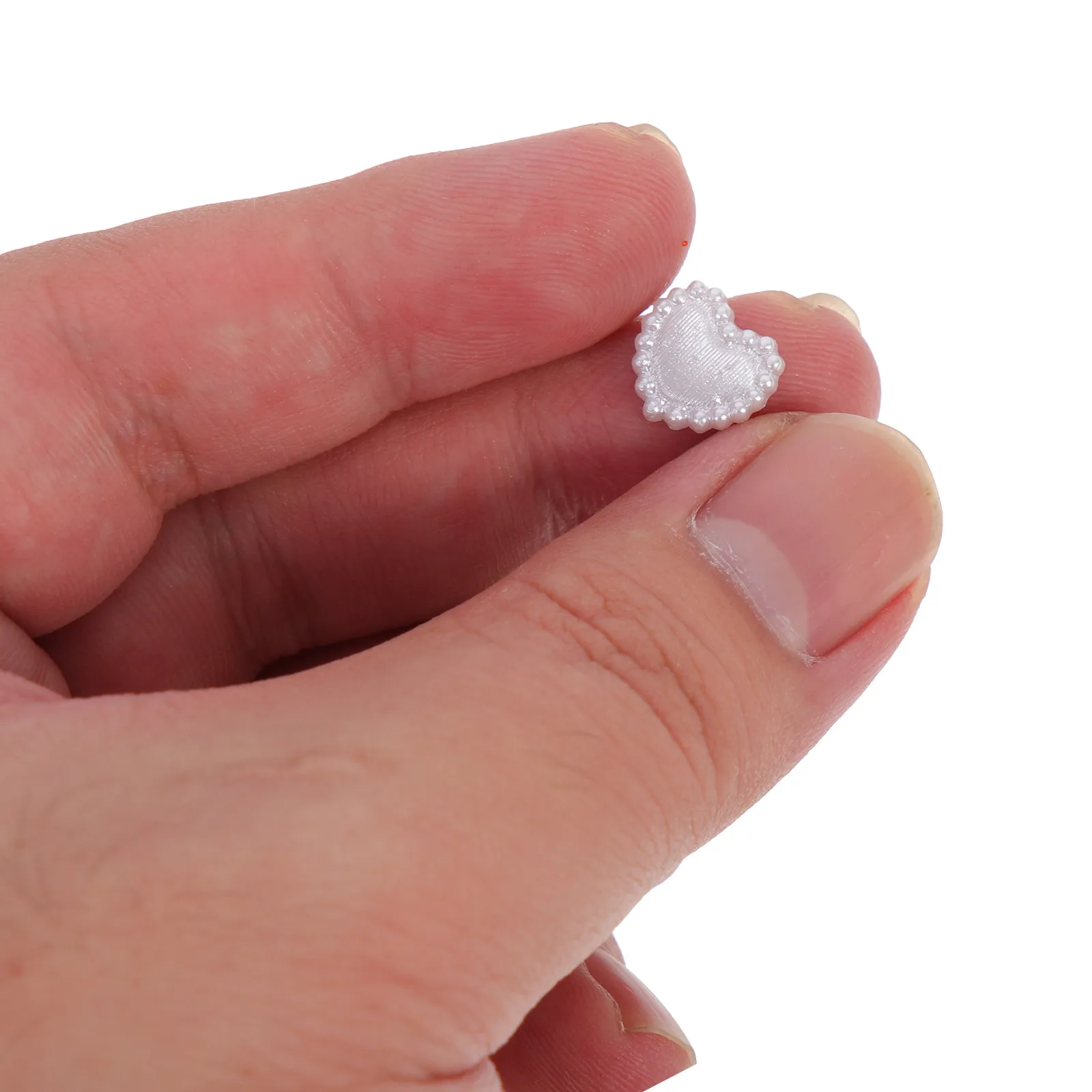 

1Pack Pearl Heart Nail Charms ABS Material Nail DIY Decoration Manicure Ornament Fake Natural Nails Manicure Decors