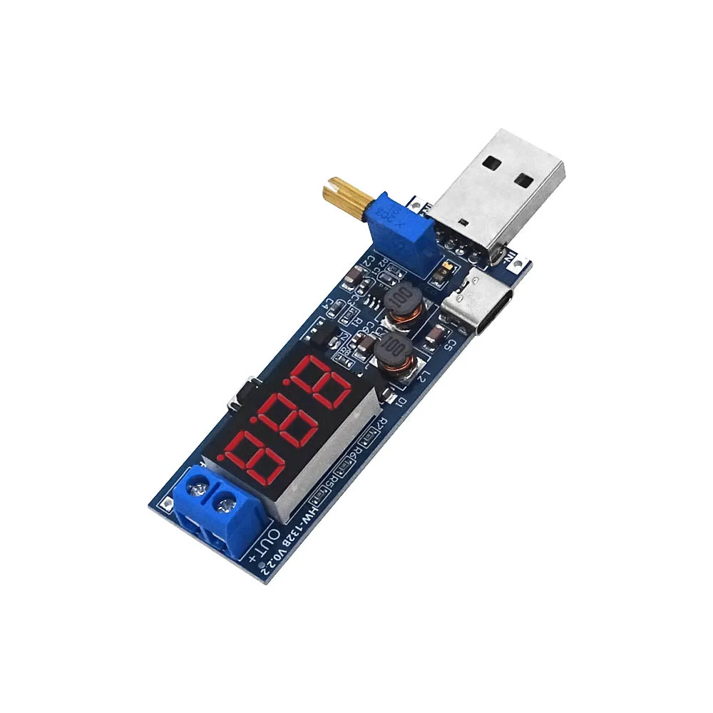 DC-DC 5V to 3.5V / 12V USB Step UP / Down Power Supply Module Adjustable Boost Buck Converter Out DC 1.2V-24V