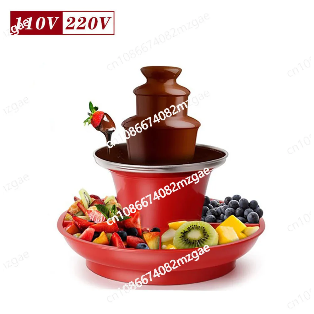 

Three-layer chocolate fountain machine, melting tower, waterfall lava machine, US standard removable chocolate waterfall machine